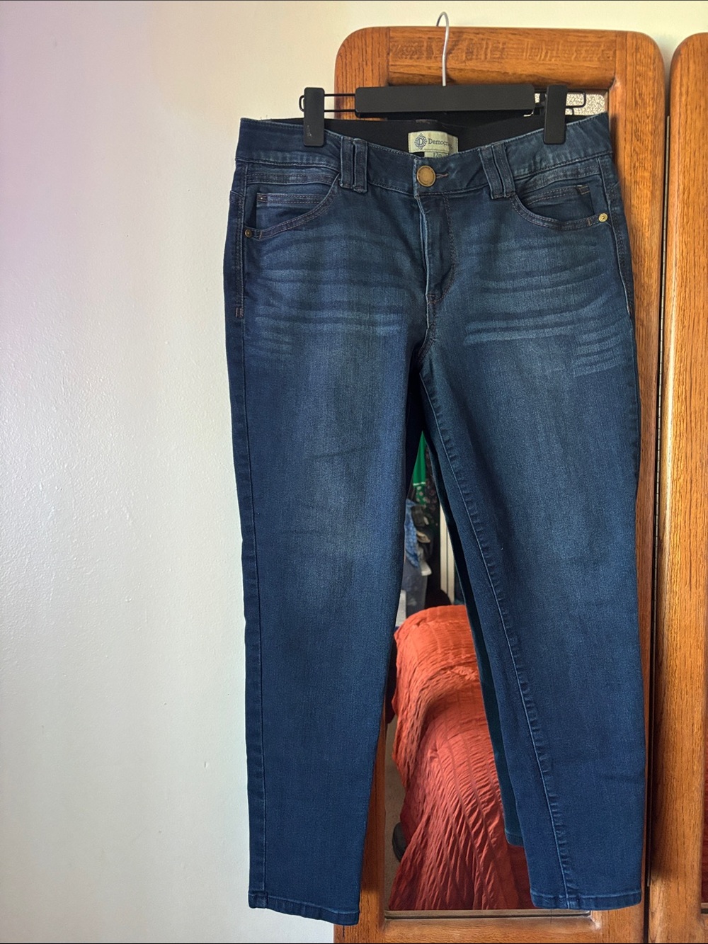 NWOT Democracy “Ab”solution Skinny Jeans 12 Petite Dark Wash Stretch Denim